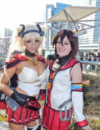 C91コミケ1日目褐色爆乳外人美少女、艦これ大和コスのニ