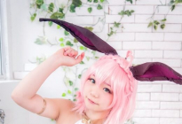 ピンクウィッグ畫像 ふんわり可愛いコスプレ女子
